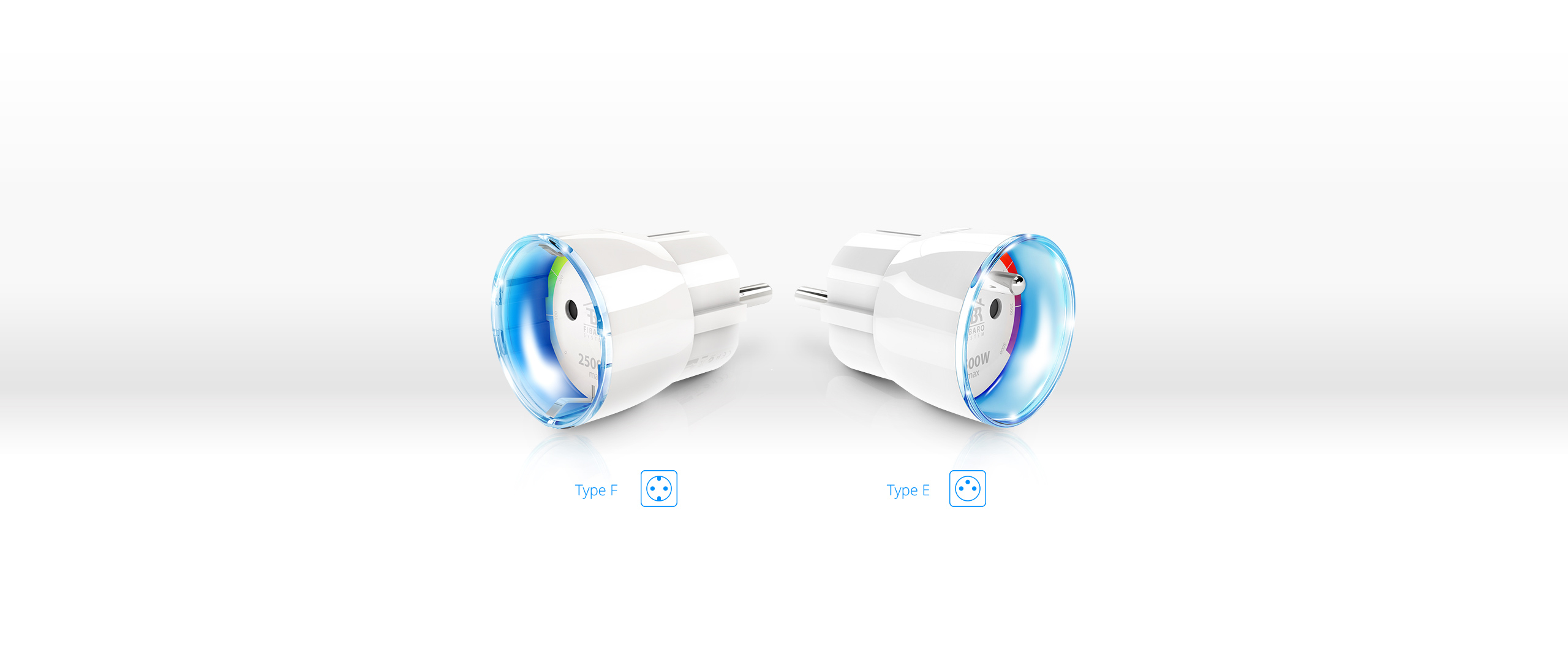 FGWPE-102 ZW5 YUBI inteligentná zásuvka FIBARO s meraním (2,5 kW) LED