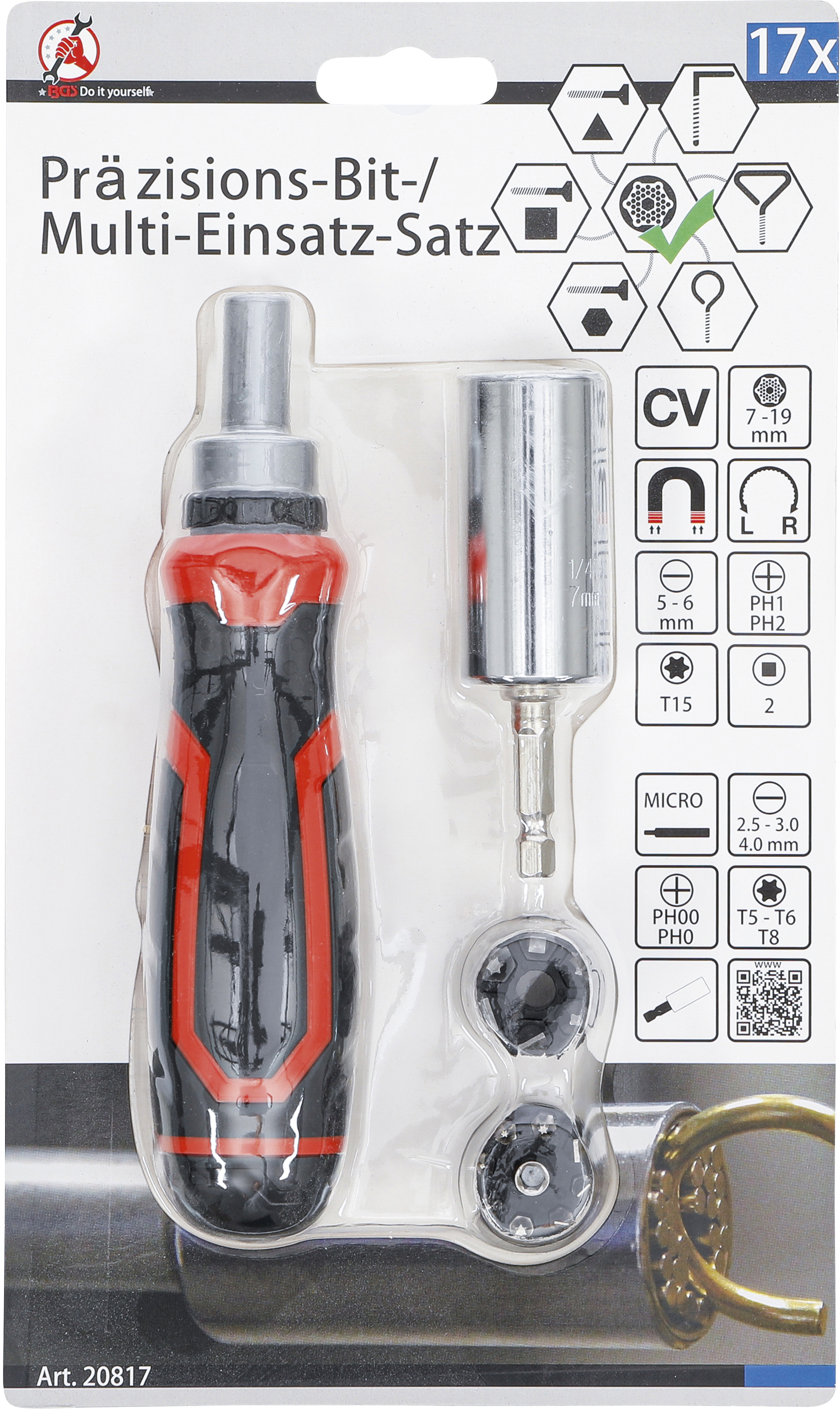 Multi socket skrutkovač s račňou
