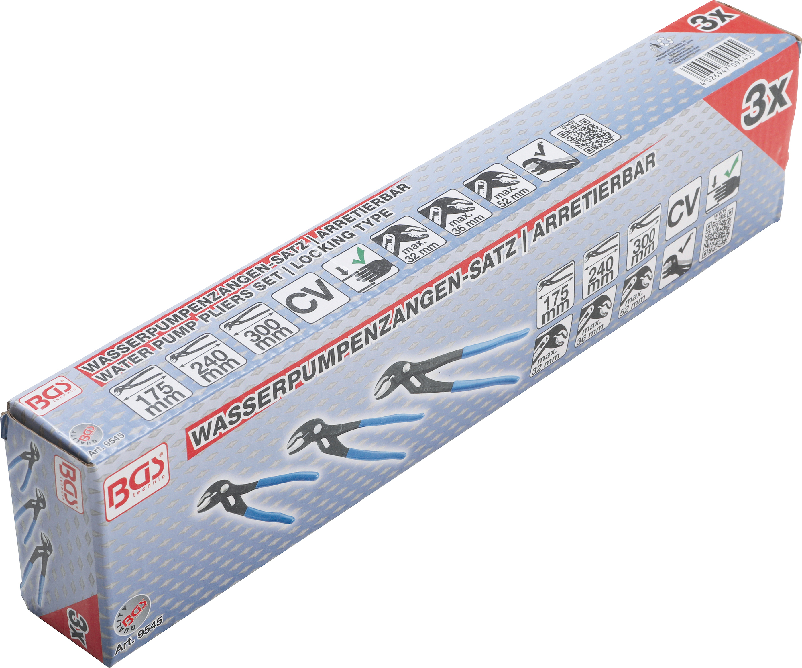 3 dielna sada nastaviteľných sika klieští