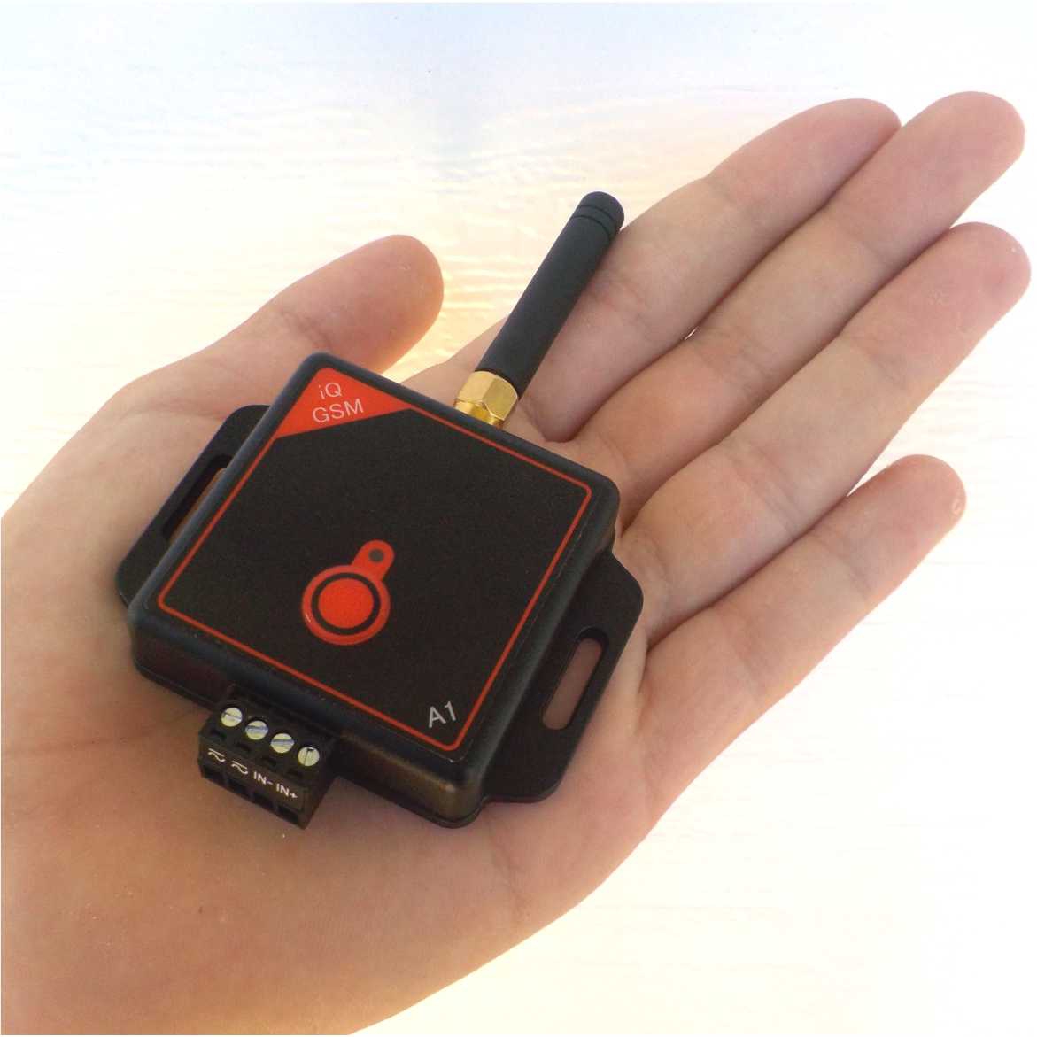 GSM diaľkový alarm/pager iQGSMA2, 2x vstup, 2x výstup