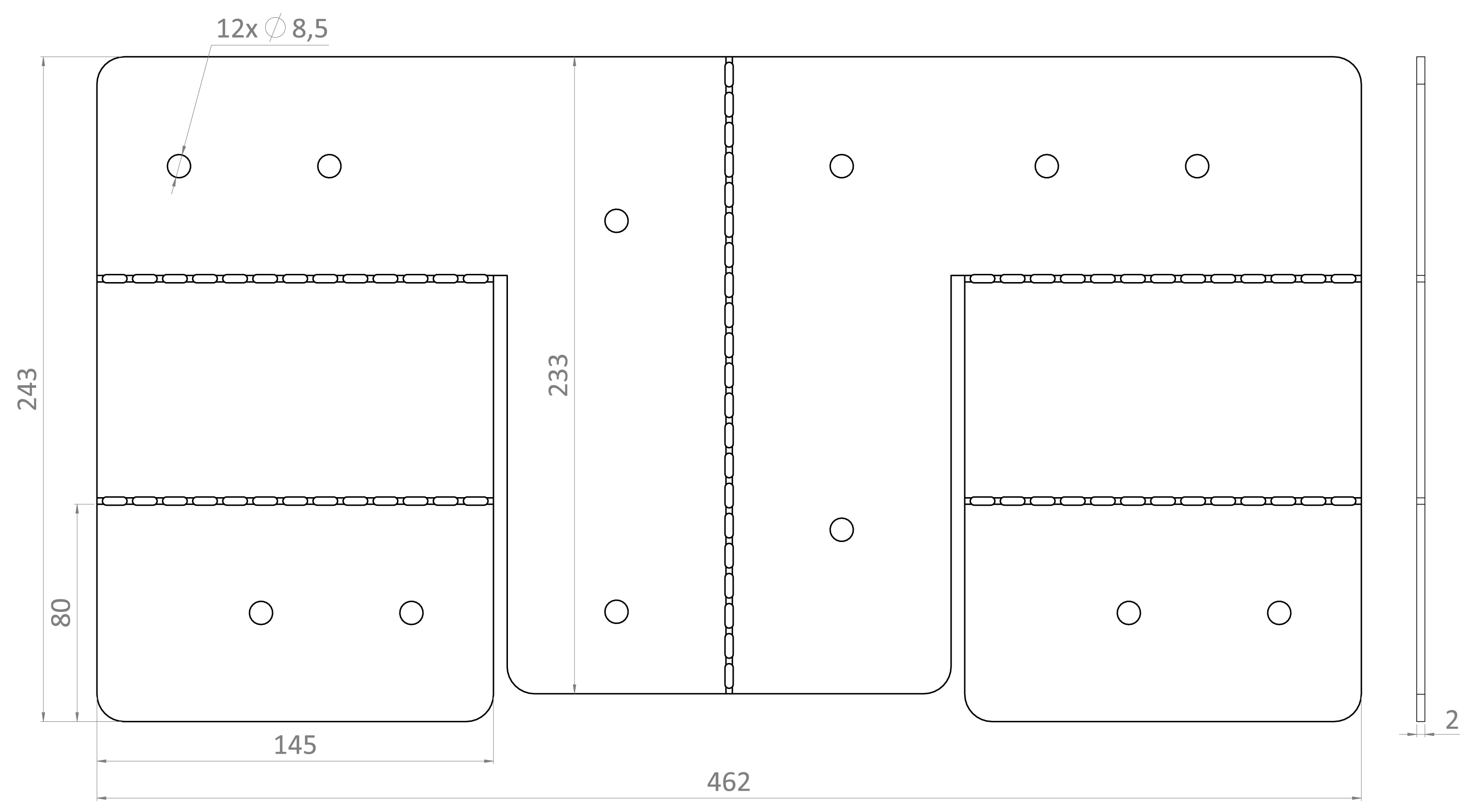 Spojka na hranol 80 x 80 mm, pozinkovaná oceľ
