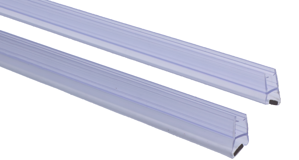 Plastové tesnenia magnetické, sklo 8 mm, 135°, L = 2200 mm