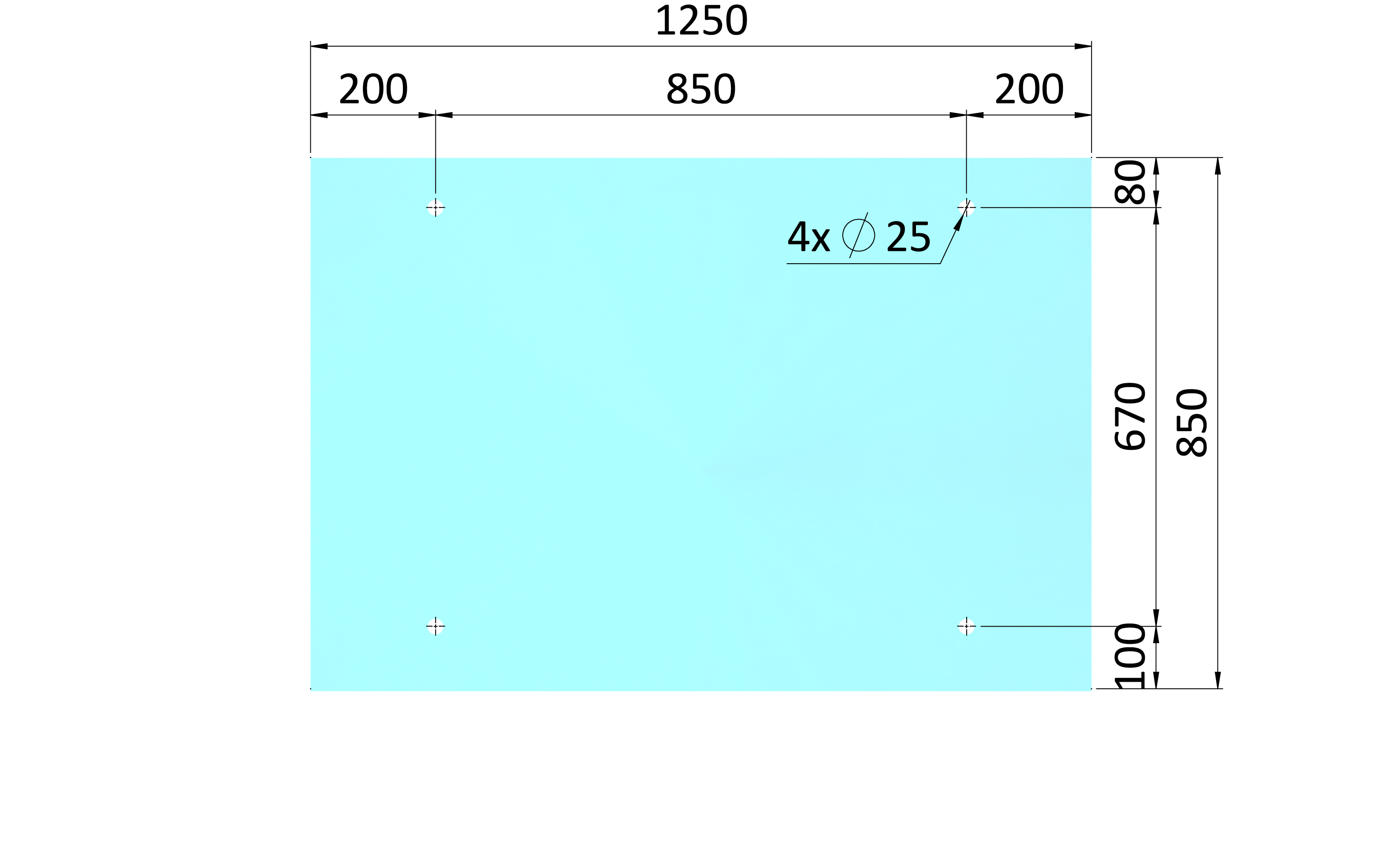 Transparentné ESG/VSG sklo, 850 x 1250 x 10,76 mm
