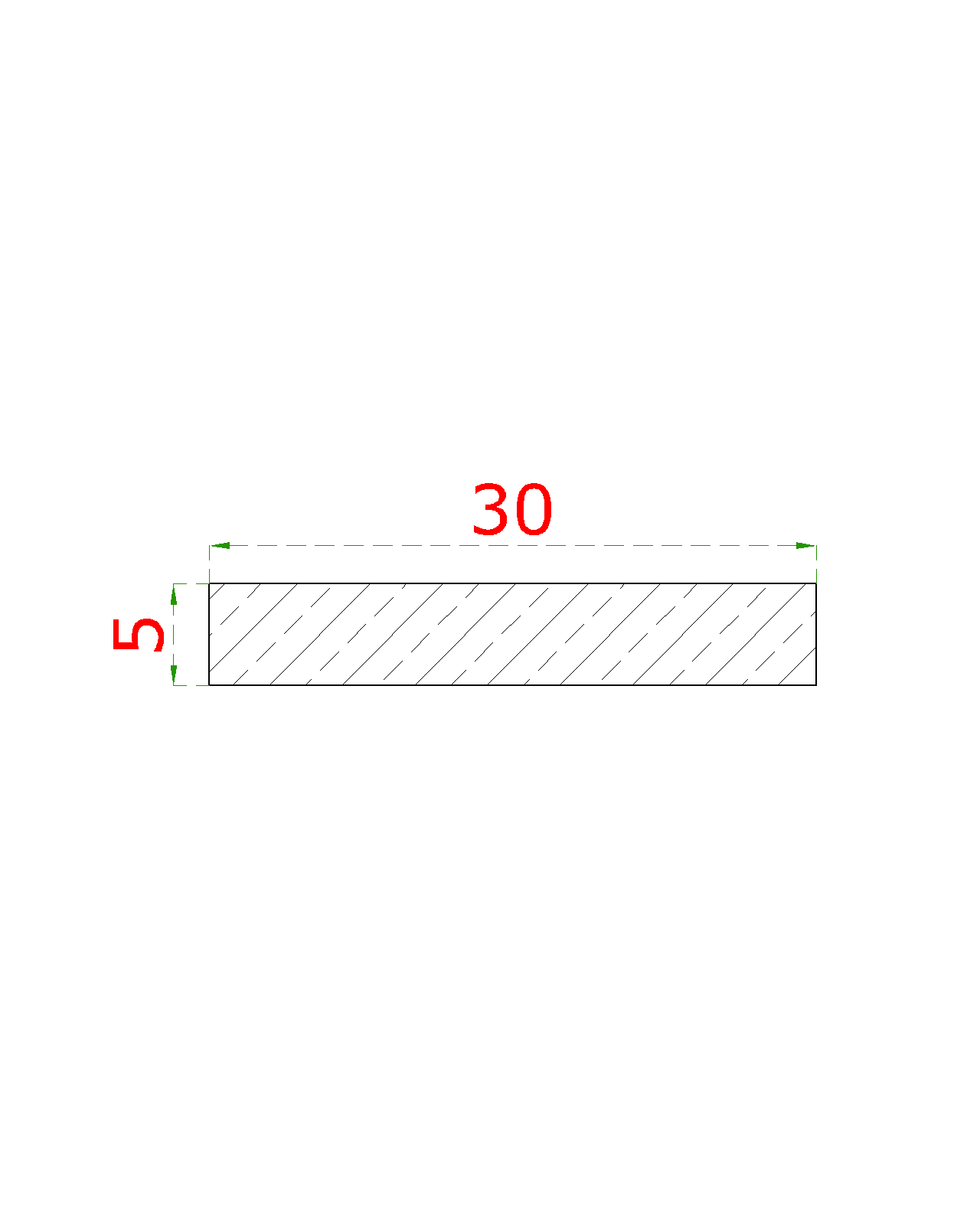 Tyč plochá 30 x 5 x 3000 mm, brúsená nerez AISI 304