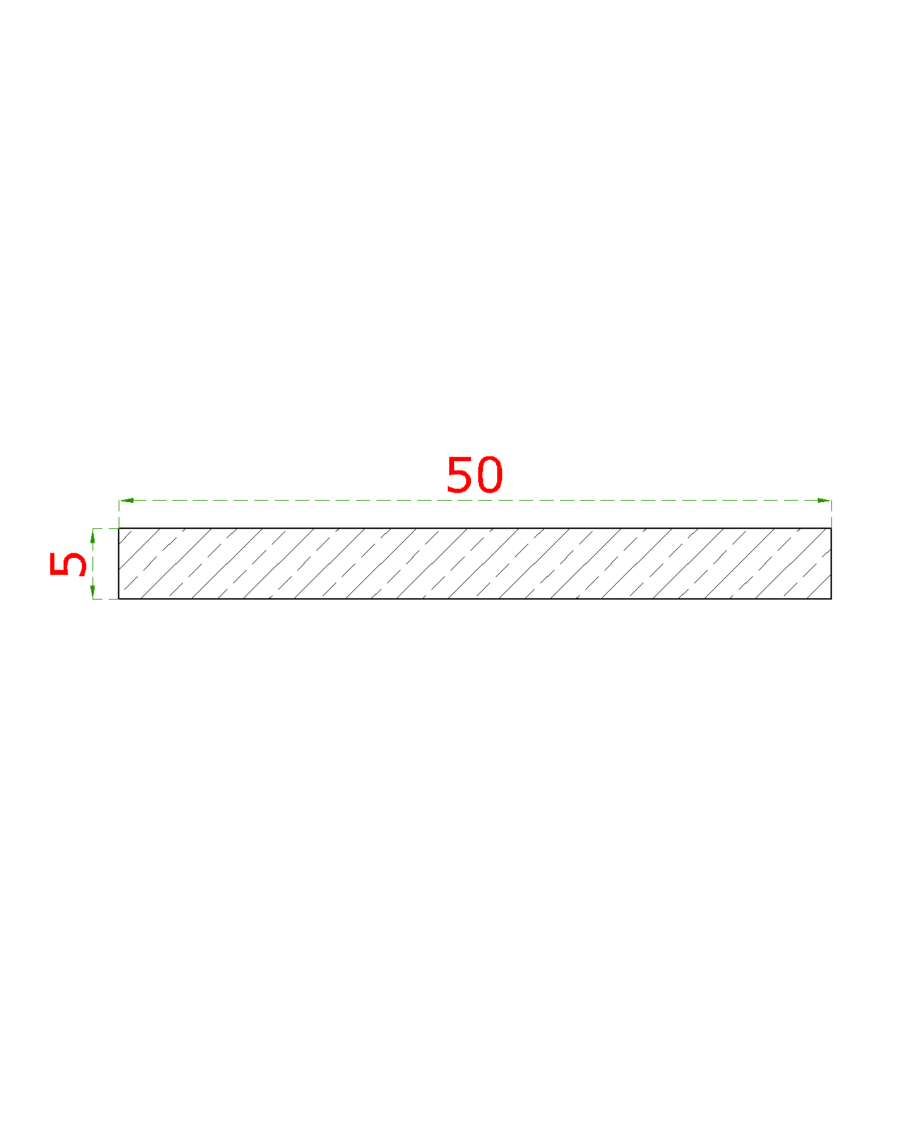 Tyč plochá 50 x 5 x 1000 mm, brúsená nerez AISI 304
