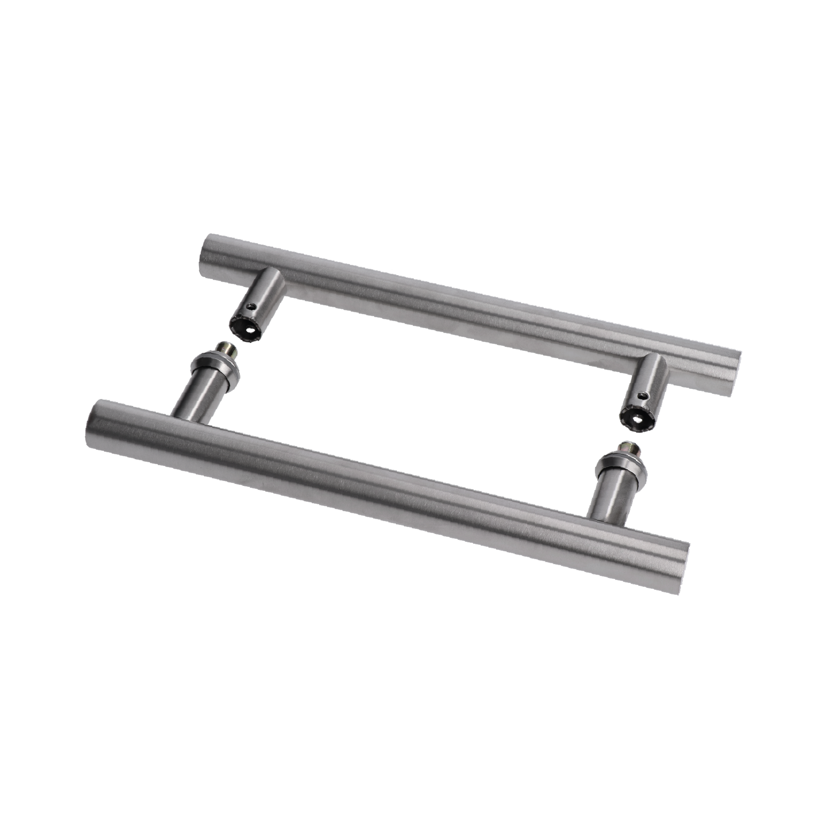 Madlo na dvere, L = 296 mm, sklo 8 - 12 mm, brúsená AISI 304