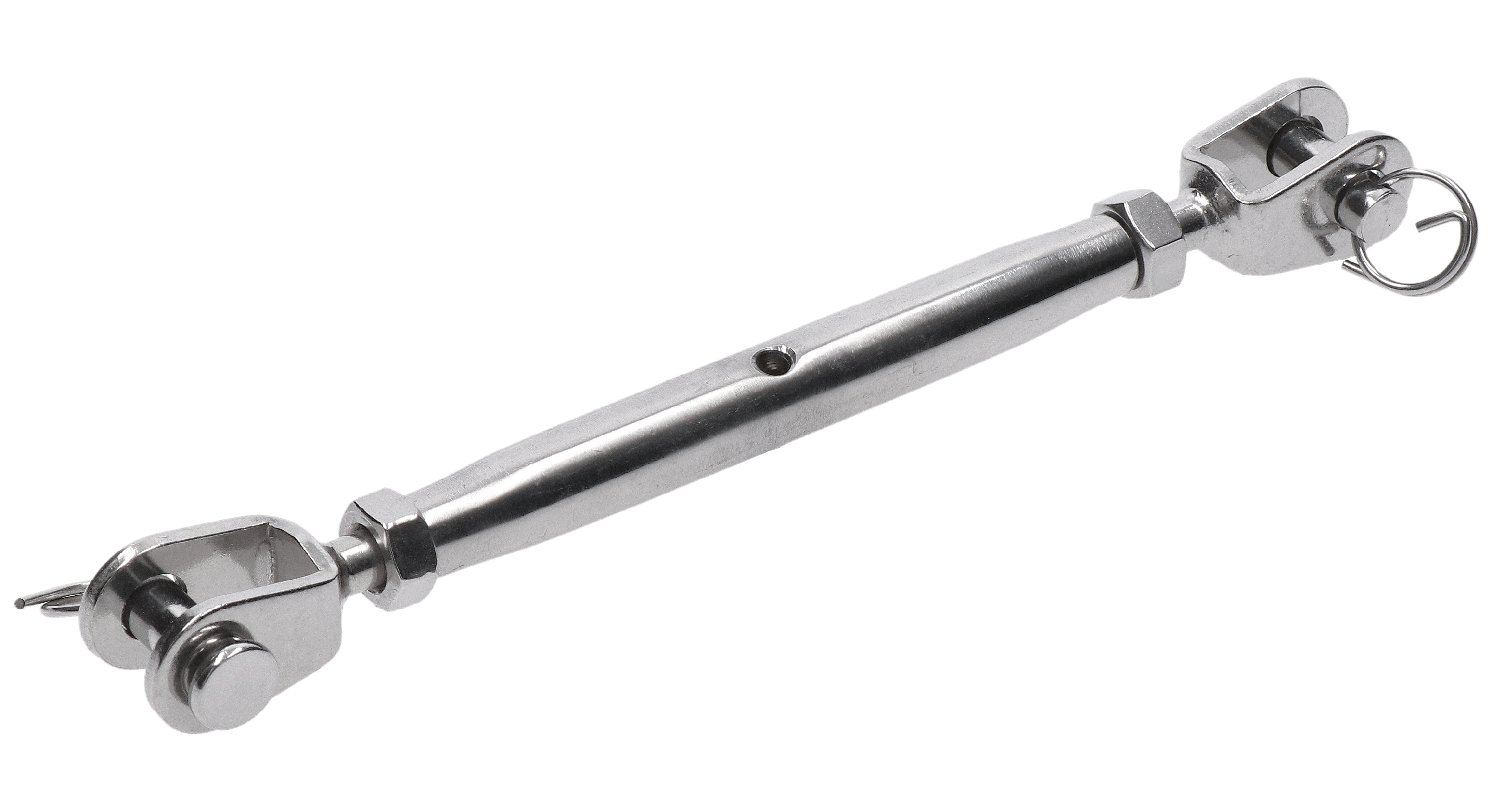 Šponovák pre lanko, závit M8/LH8, brúsená nerez AISI 304