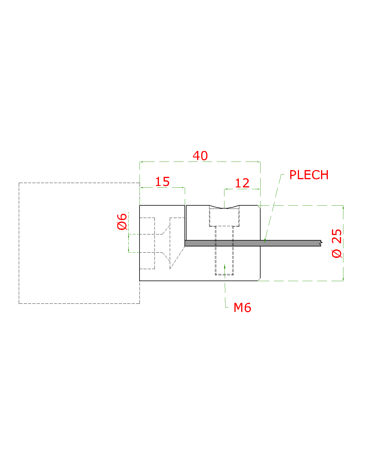 Svorka pre plech 1,5 - 2,5 mm plochá, brúsená AISI 304