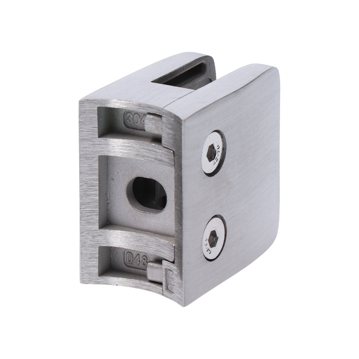 Svorka na trubku ø 42,4 mm, sklo 8 - 12,76 mm, AISI 304