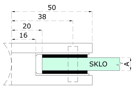 Gumičky na sklo 10,76 mm