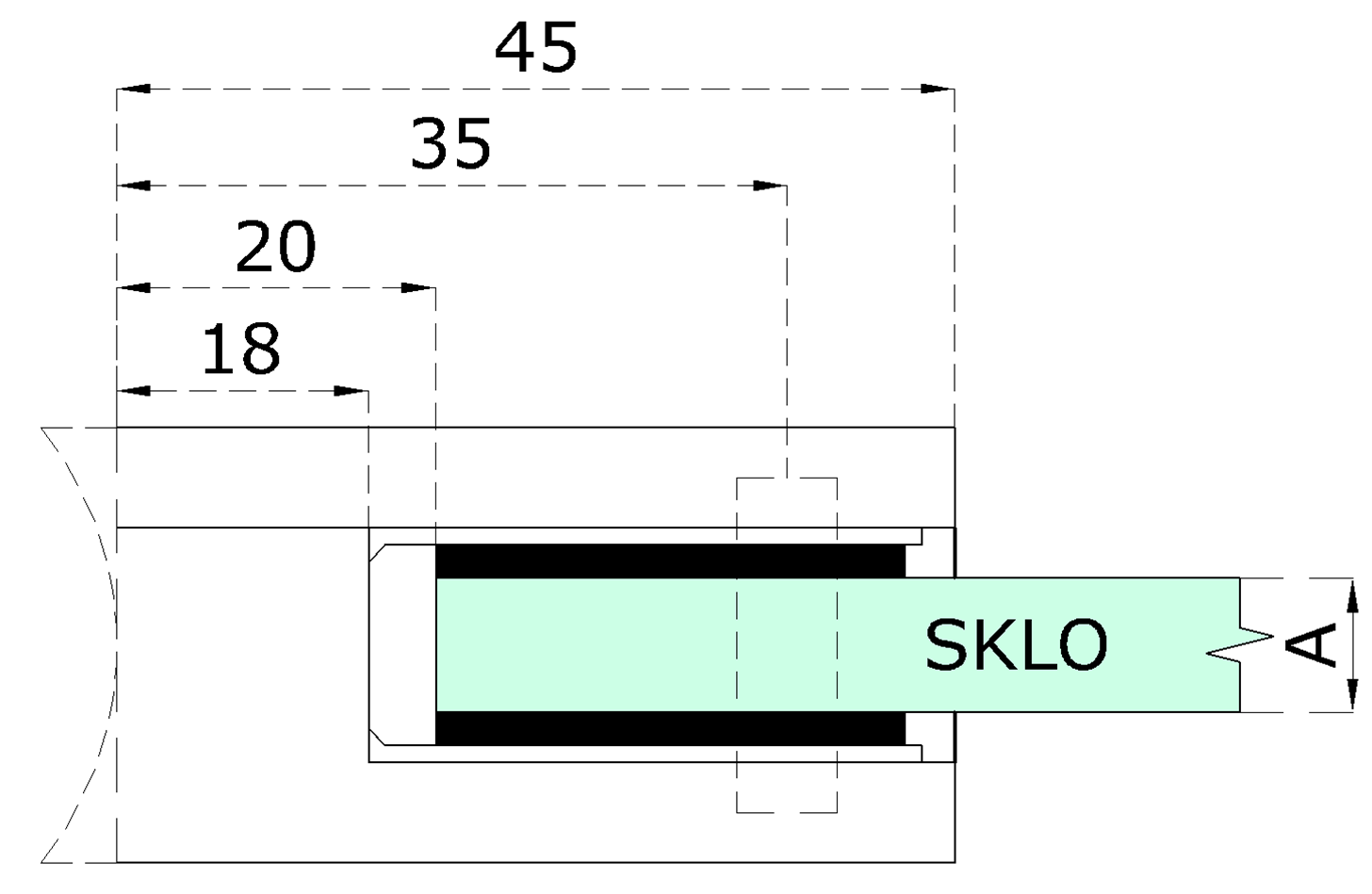 Gumičky na sklo 6 mm