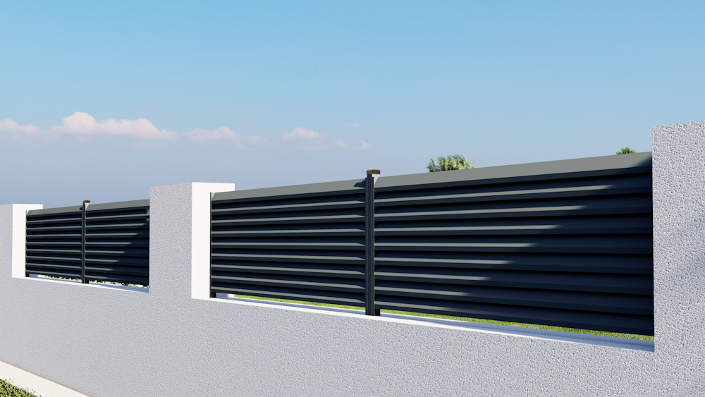 Al profil 108 x 16 x 6000 mm, lak so štruktúrou RAL 7016