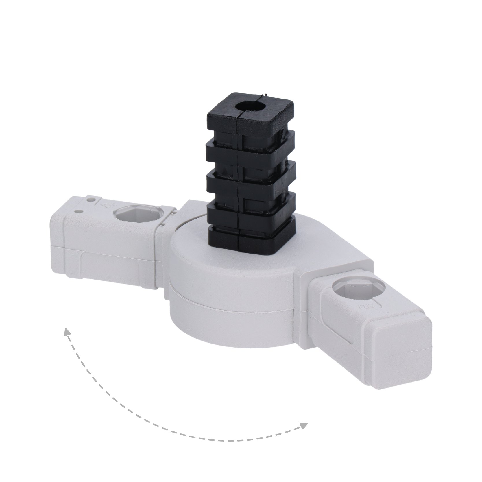 Plastová spojka - 180° rohový kus do profilu 25 x 25 x 2 mm
