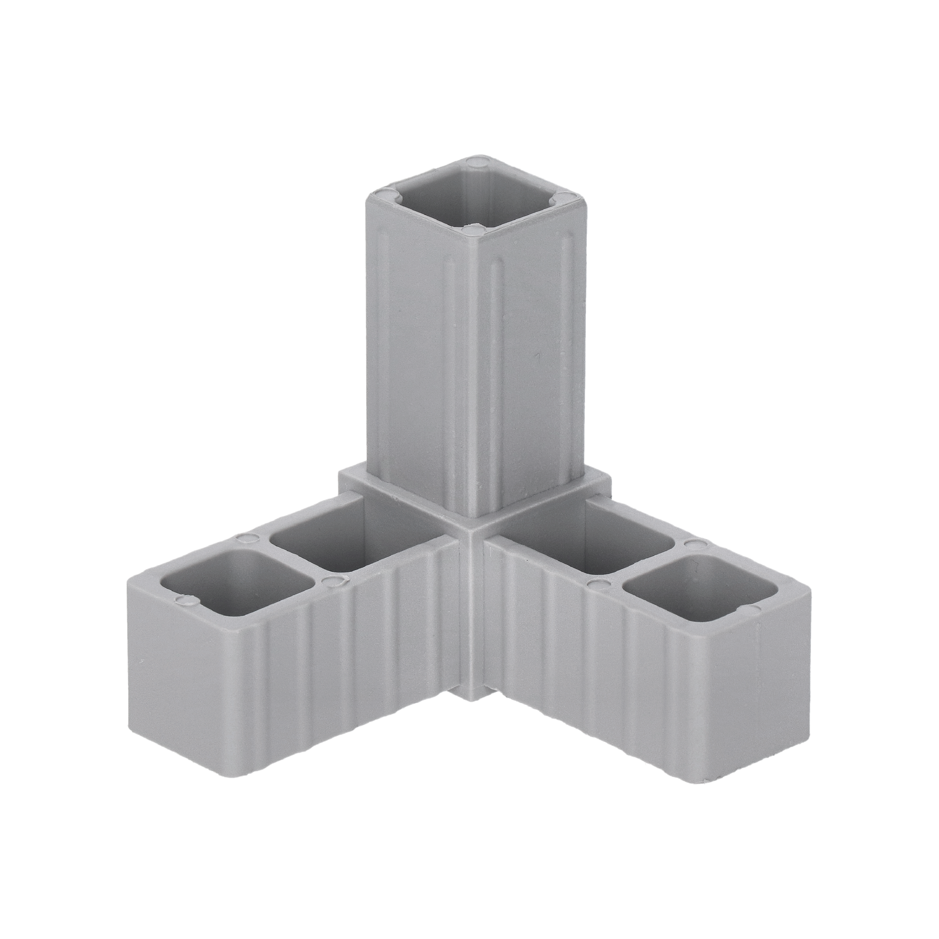 Plastová spojka - 3-nohý kus do profilu 30 x 30 x 2 mm