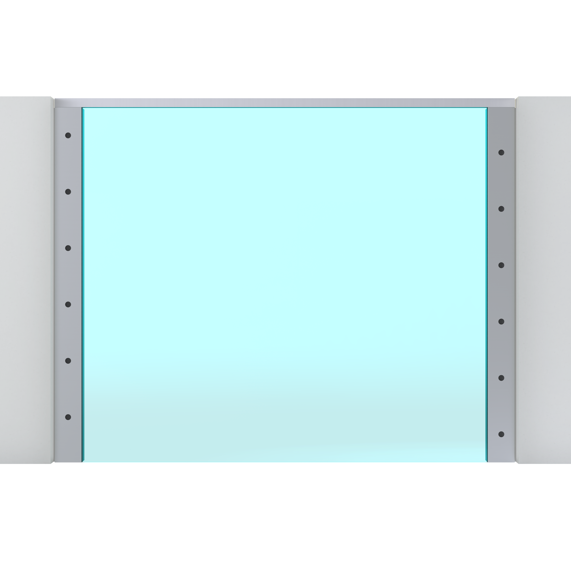 Madlo 60 x 40 x 5000 mm pre sklo 8 - 17,5 mm, hliník
