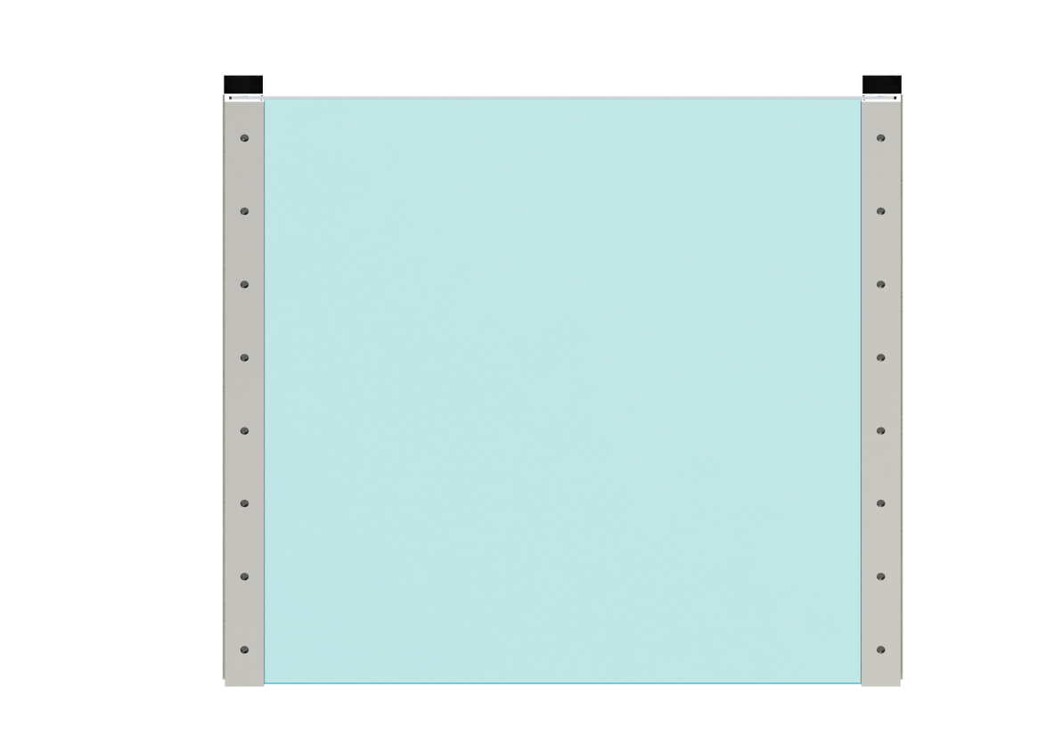 Kotviaci profil, sklo 12 - 22 mm, vrchné kotvenie, L = 2,5 m