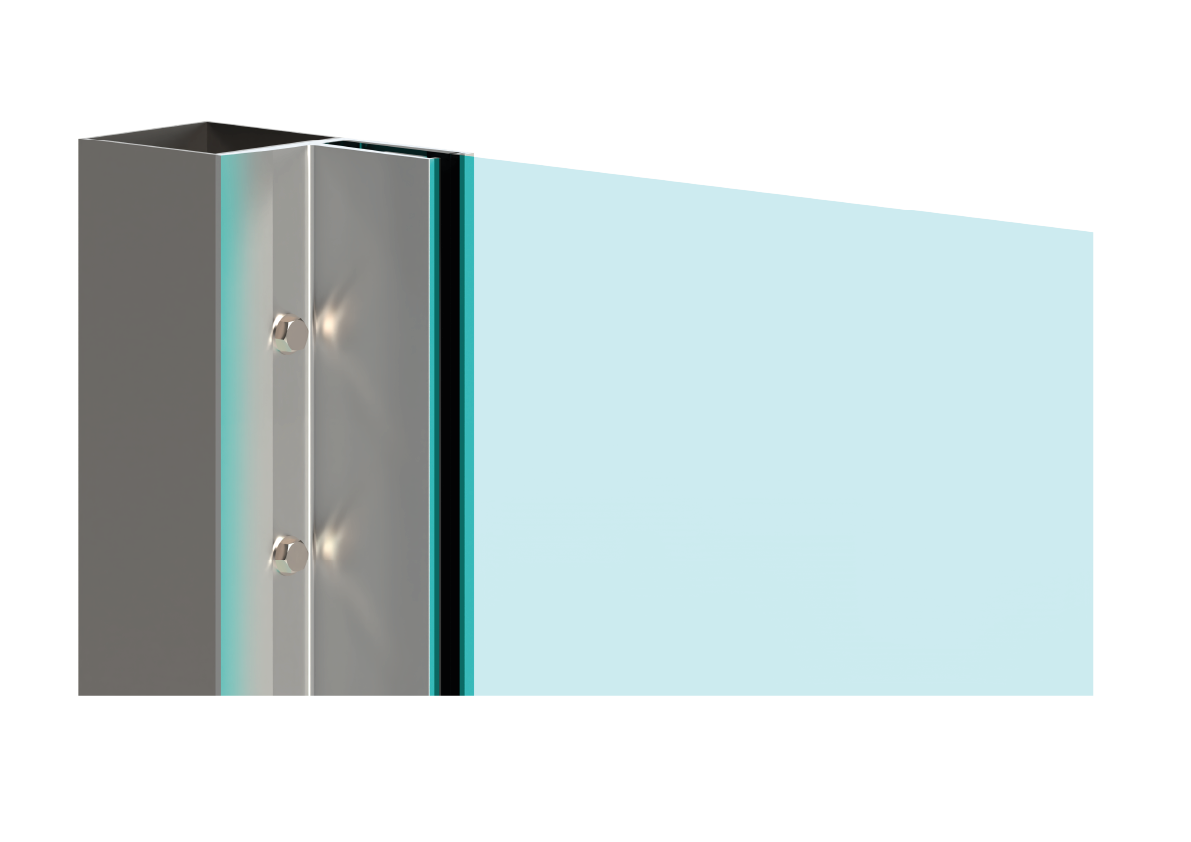 Kotviaci profil, sklo 12 - 22 mm, vrchné kotvenie, L = 2,5 m