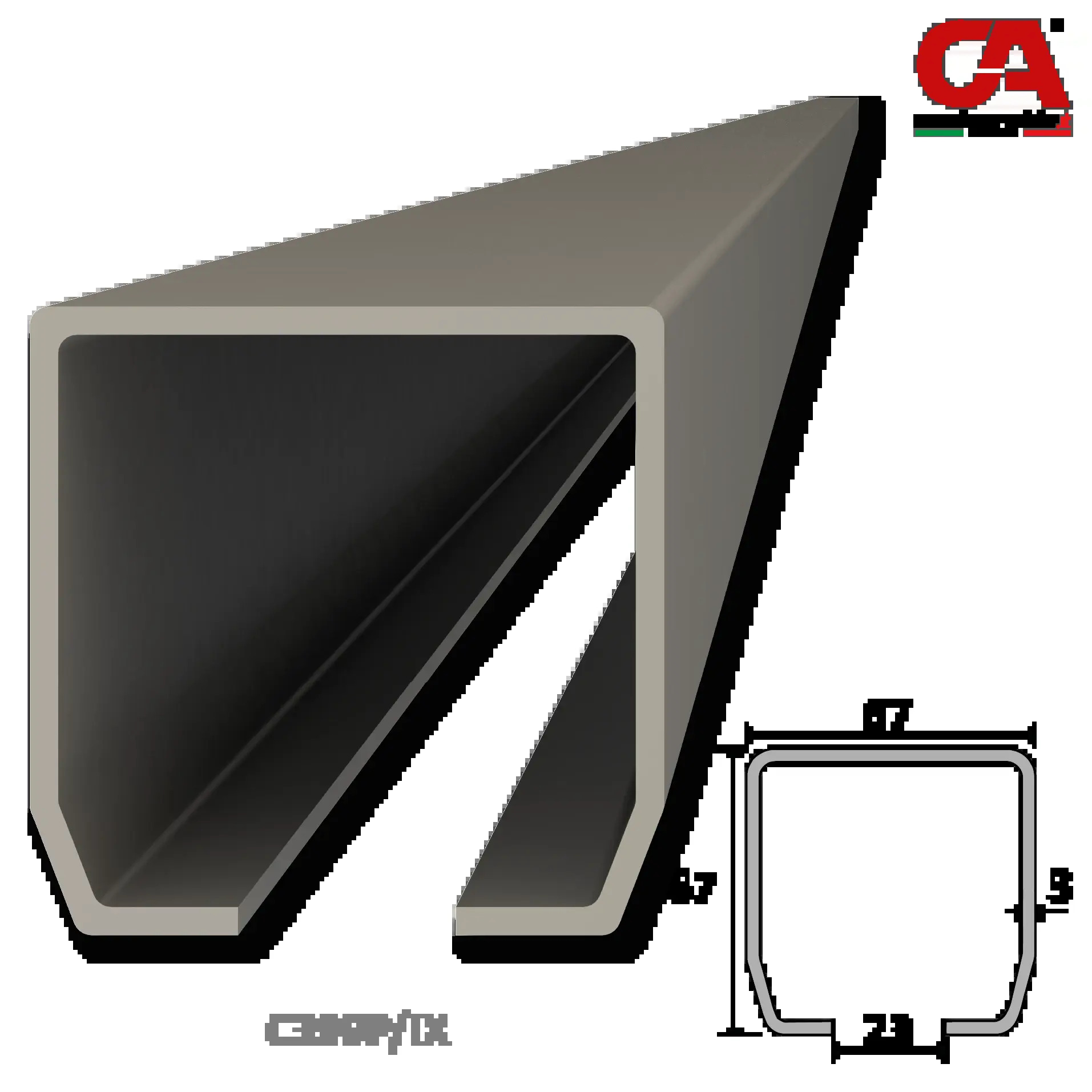 PICCOLO samonos do 200 kg/4,5 m, profil 67 x 67 x 3 mm