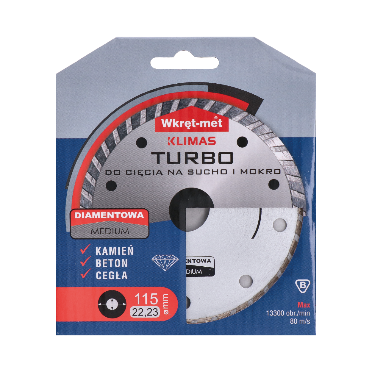 Turbo diamantový kotúč 115 x 2,2 x 22 mm