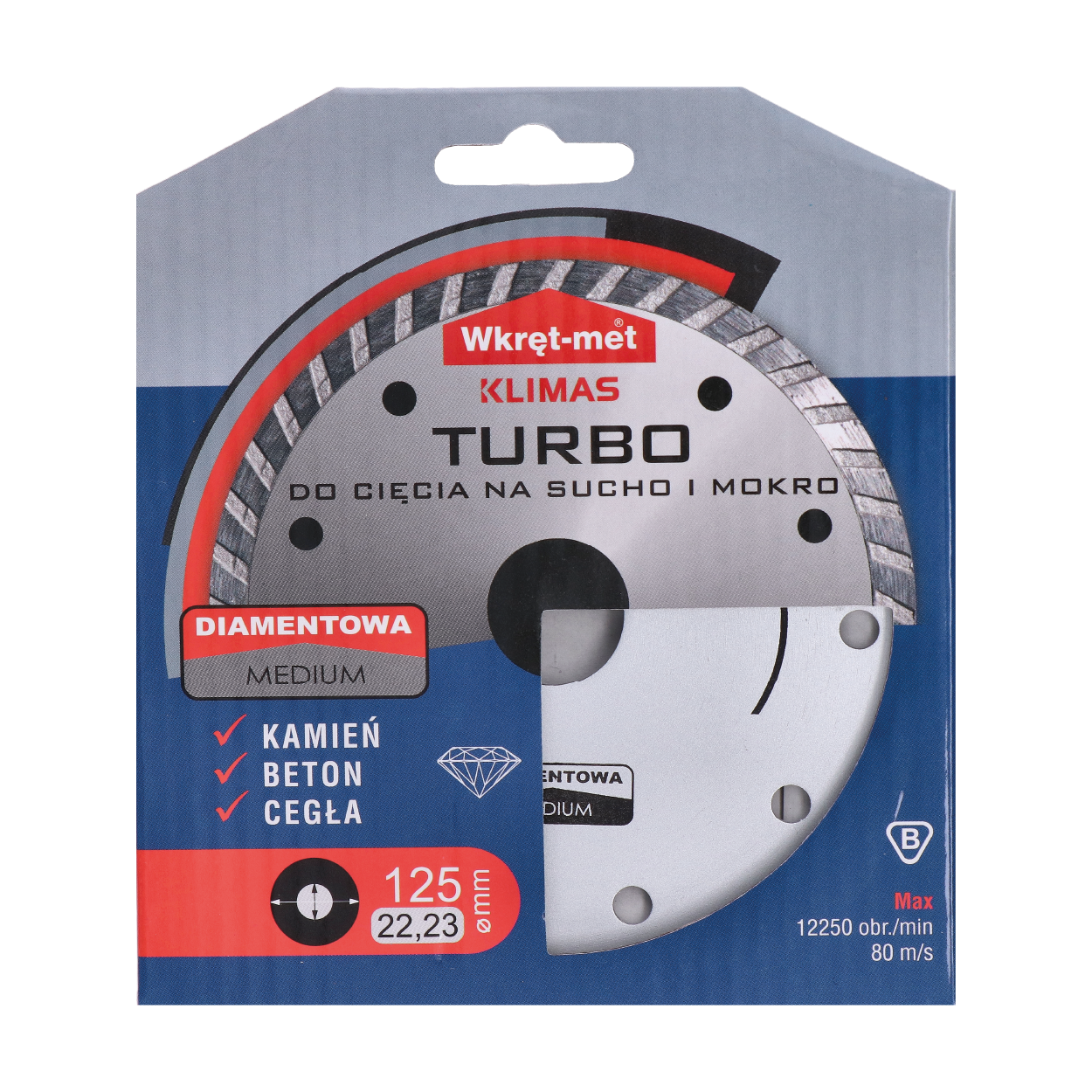 Turbo diamantový kotúč 125 x 2,3 x 22 mm