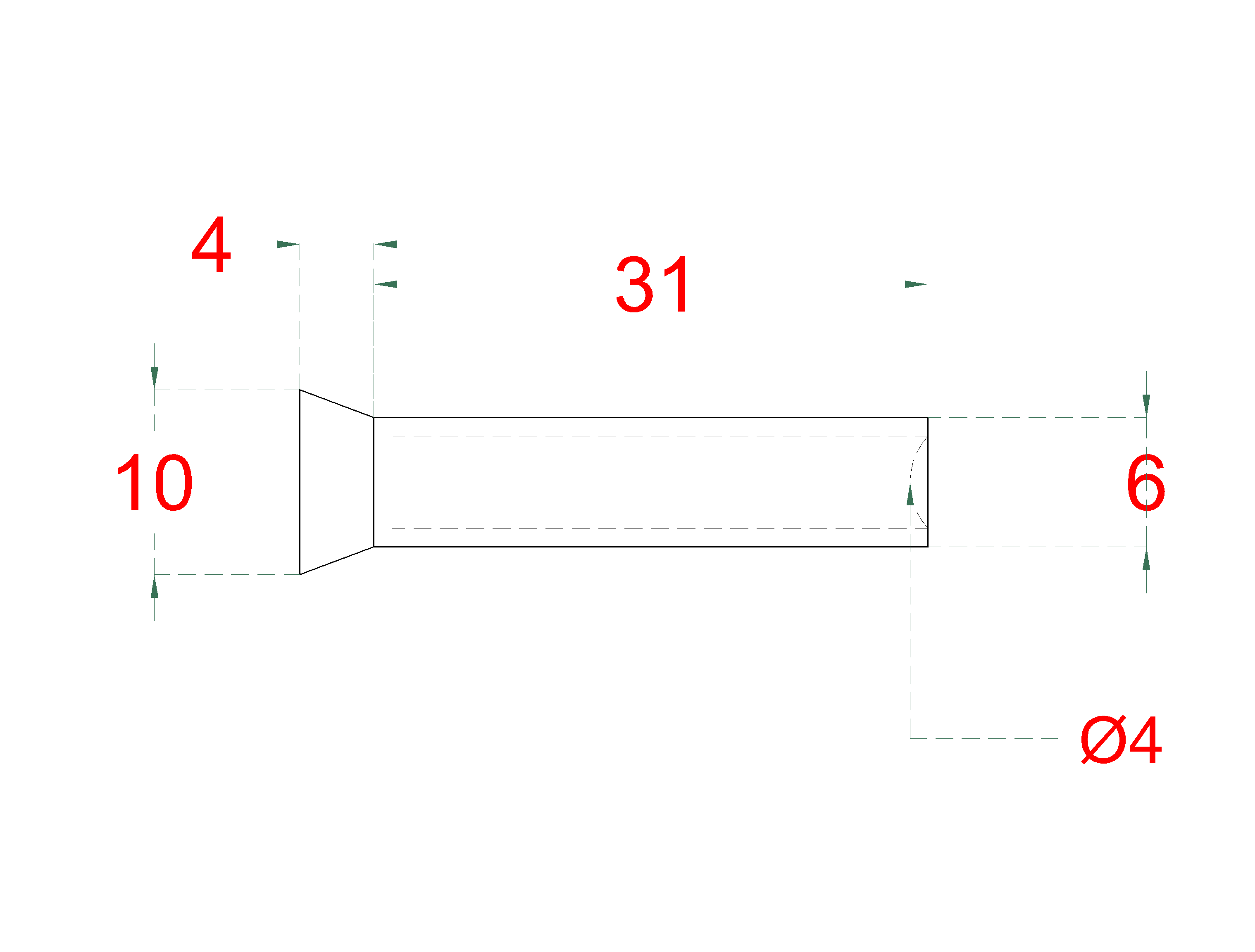 Lepiaci úchyt pre lanko ø 4 mm, brúsená nerez AISI 304
