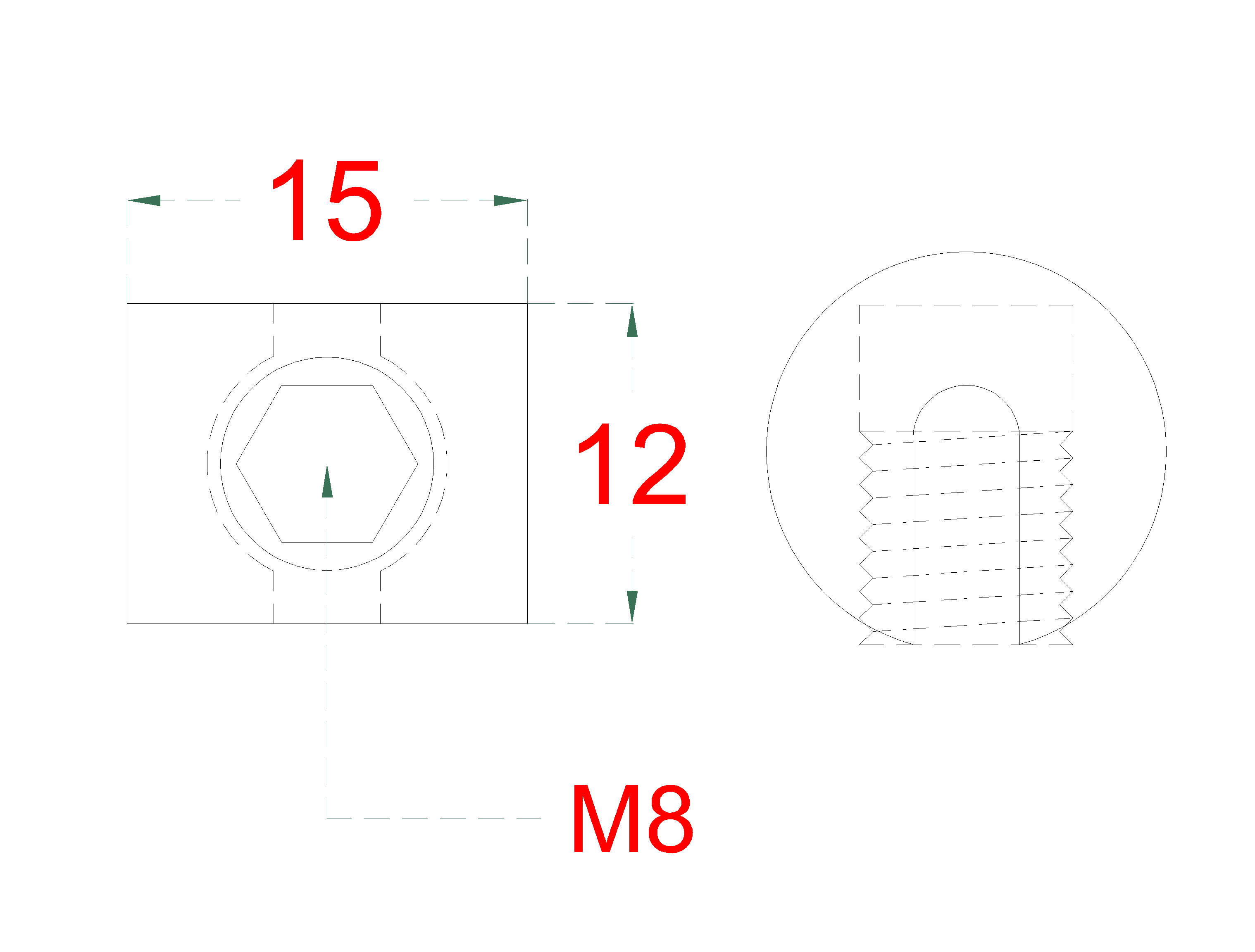 Úchyt pre lanko ø 3 - 4 mm, brúsená nerez AISI 304