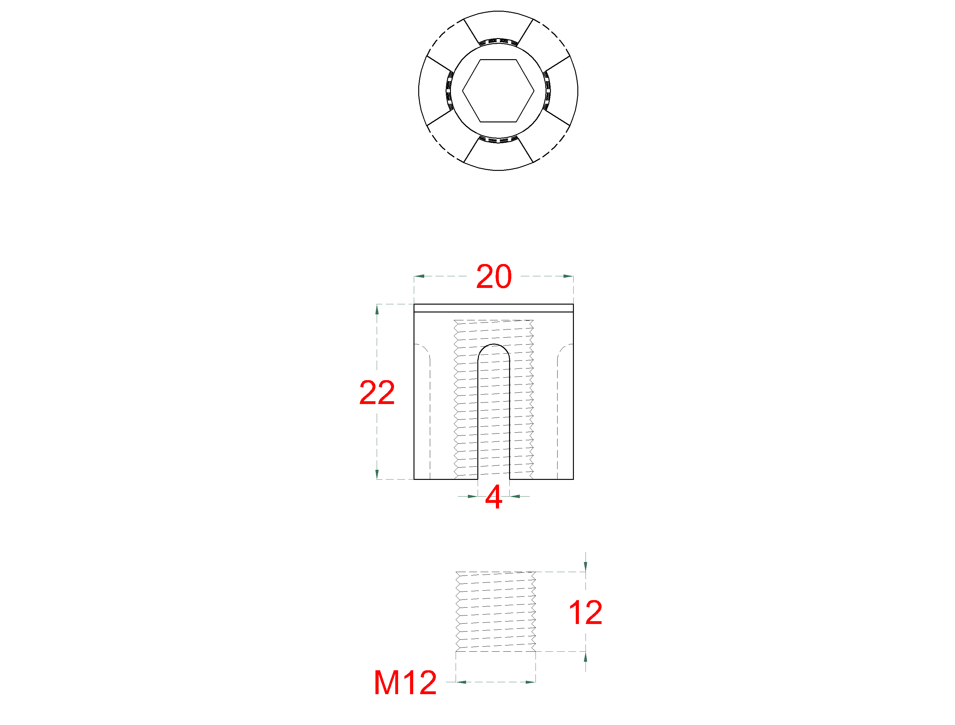 Úchyt pre lanko ø 4 mm, brúsená nerez AISI 304