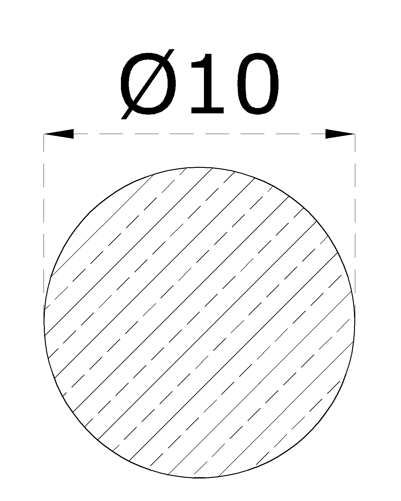 Tyč ø 10 x 3000 mm, kartáčovaná nerez AISI 304