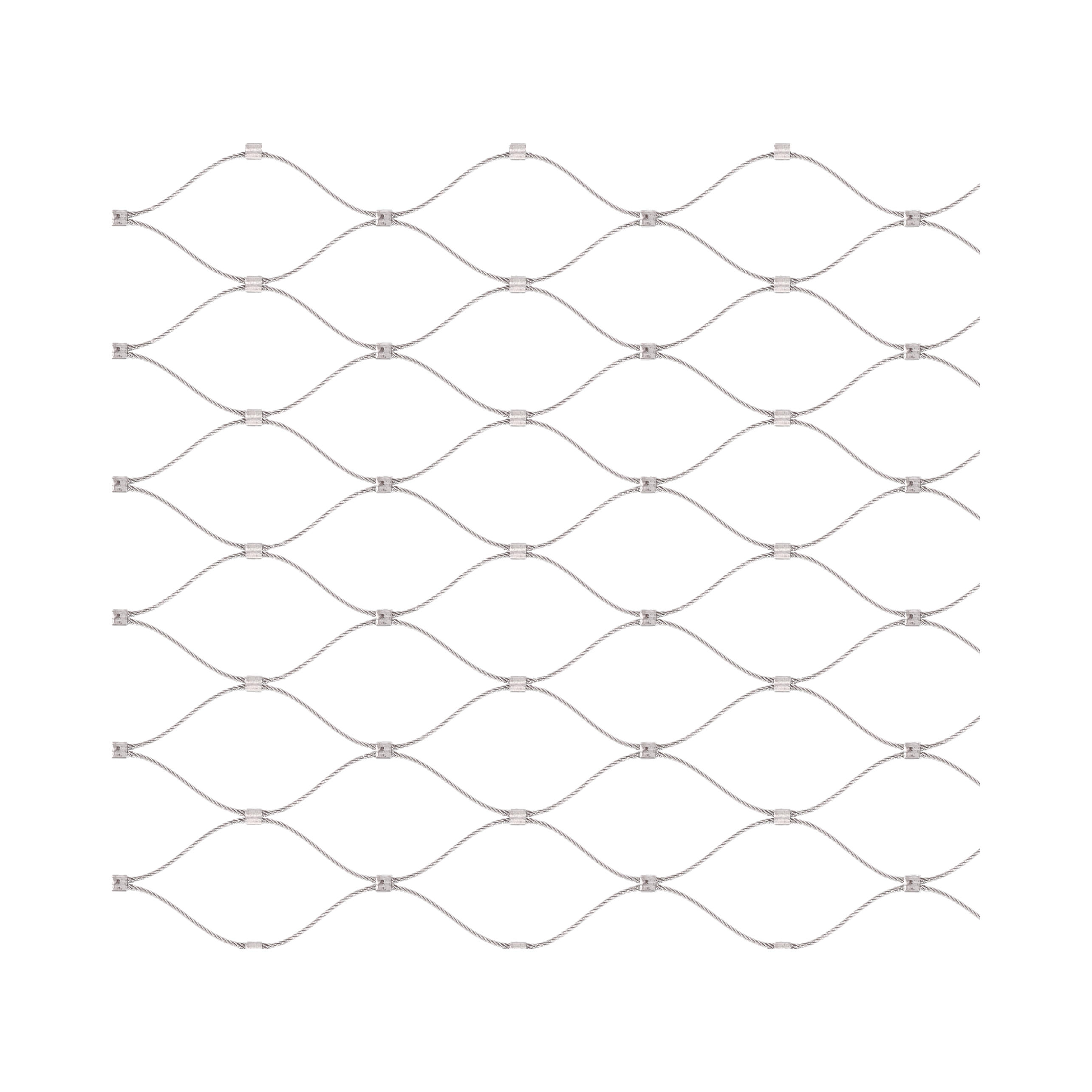 Lanková sieť, 1 x 5 m, oko 60 x 104 mm, ø 2 mm, AISI 316