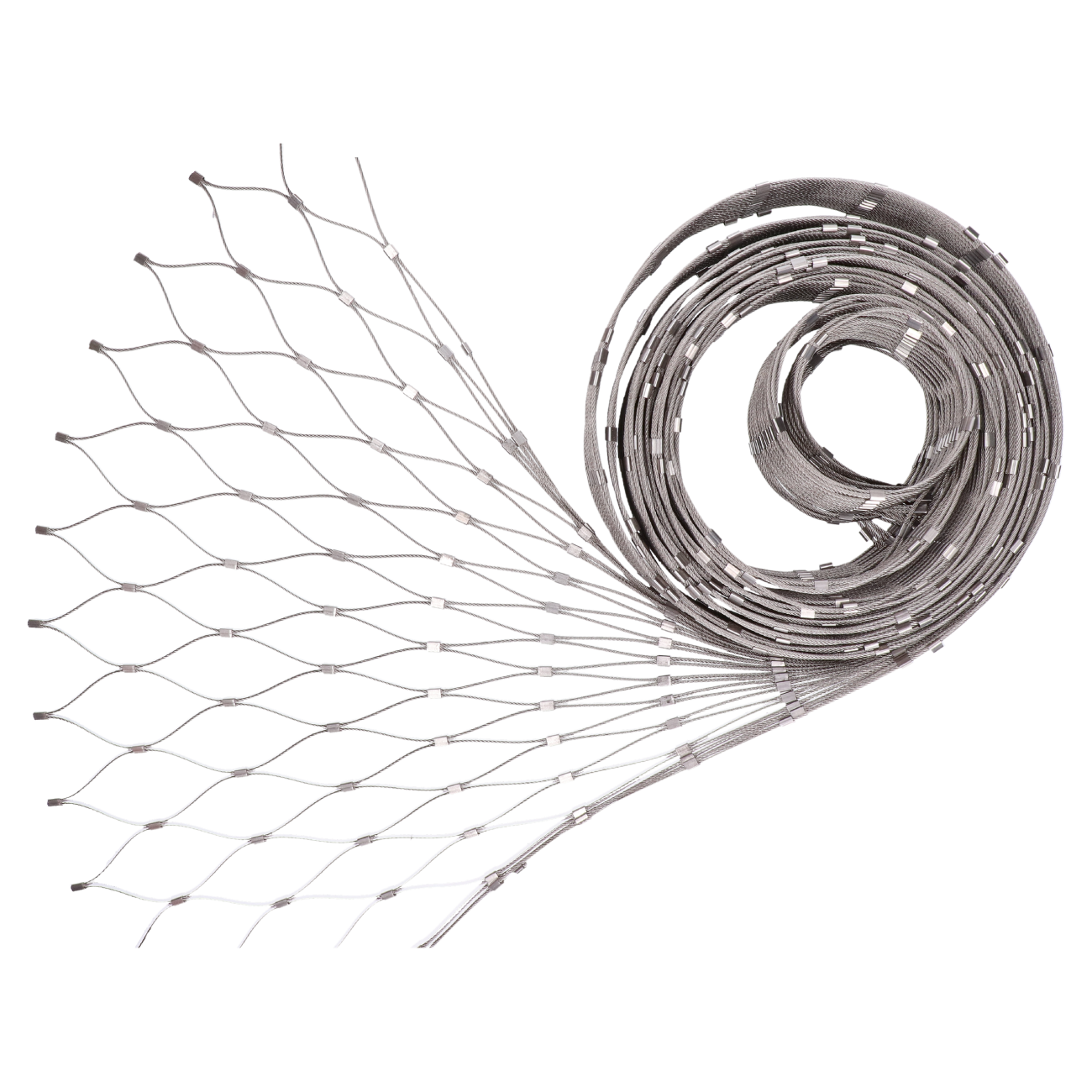 Lanková sieť, 0,8 x 5 m, oko 60 x 104 mm, ø 2 mm, AISI 316