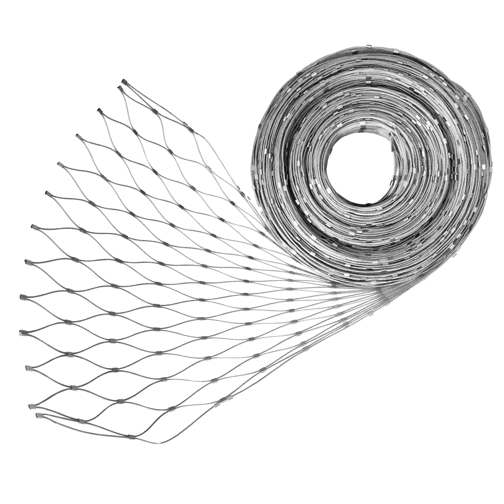 Lanková sieť, 0,8 x 25 m, oko 60 x 104 mm, ø 2 mm, AISI 316