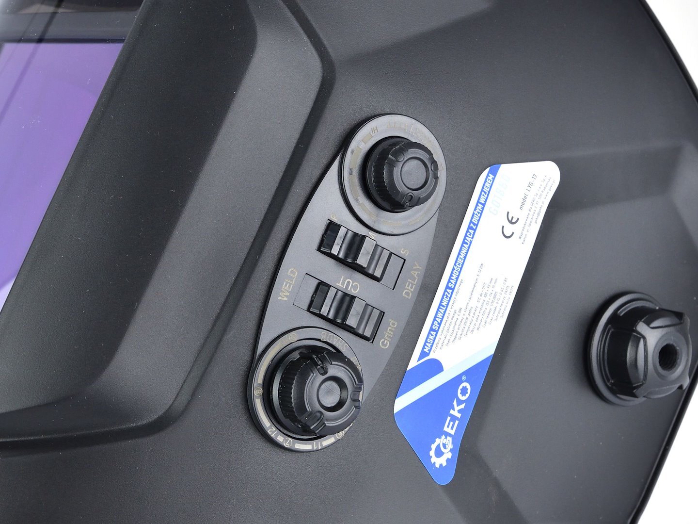 Zváračská kukla samostmievacia s velkým priezorom, čierna