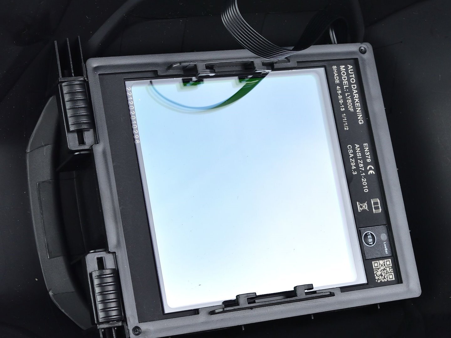 Zváračská kukla samostmievacia s velkým priezorom, čierna