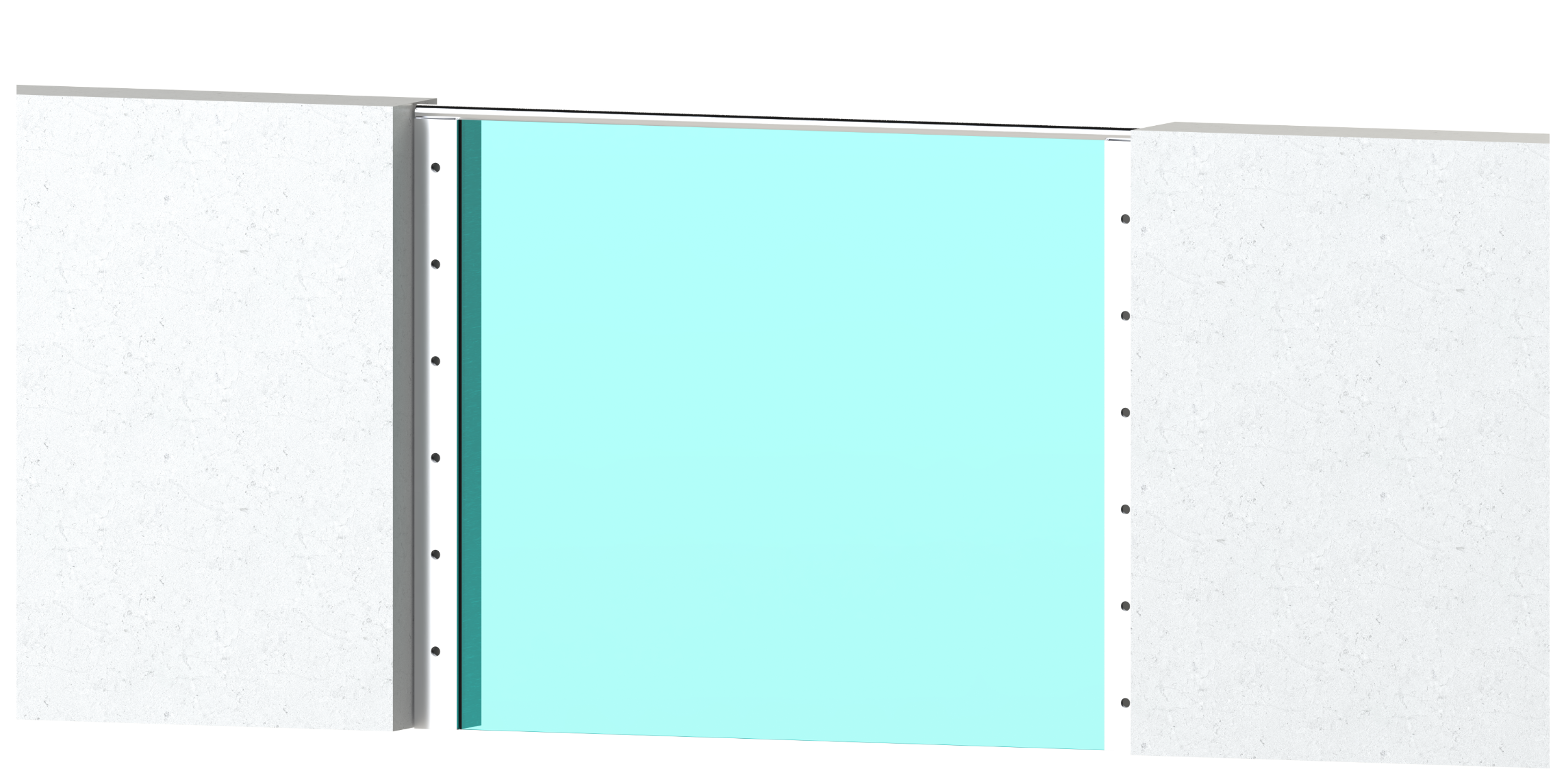 Madlo ø 42,4 x 2500 mm, sklo 8 - 17,5 mm, bez úpravy