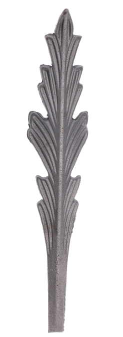 List 300 x 60 x 3 mm, ohnutý, výlisok