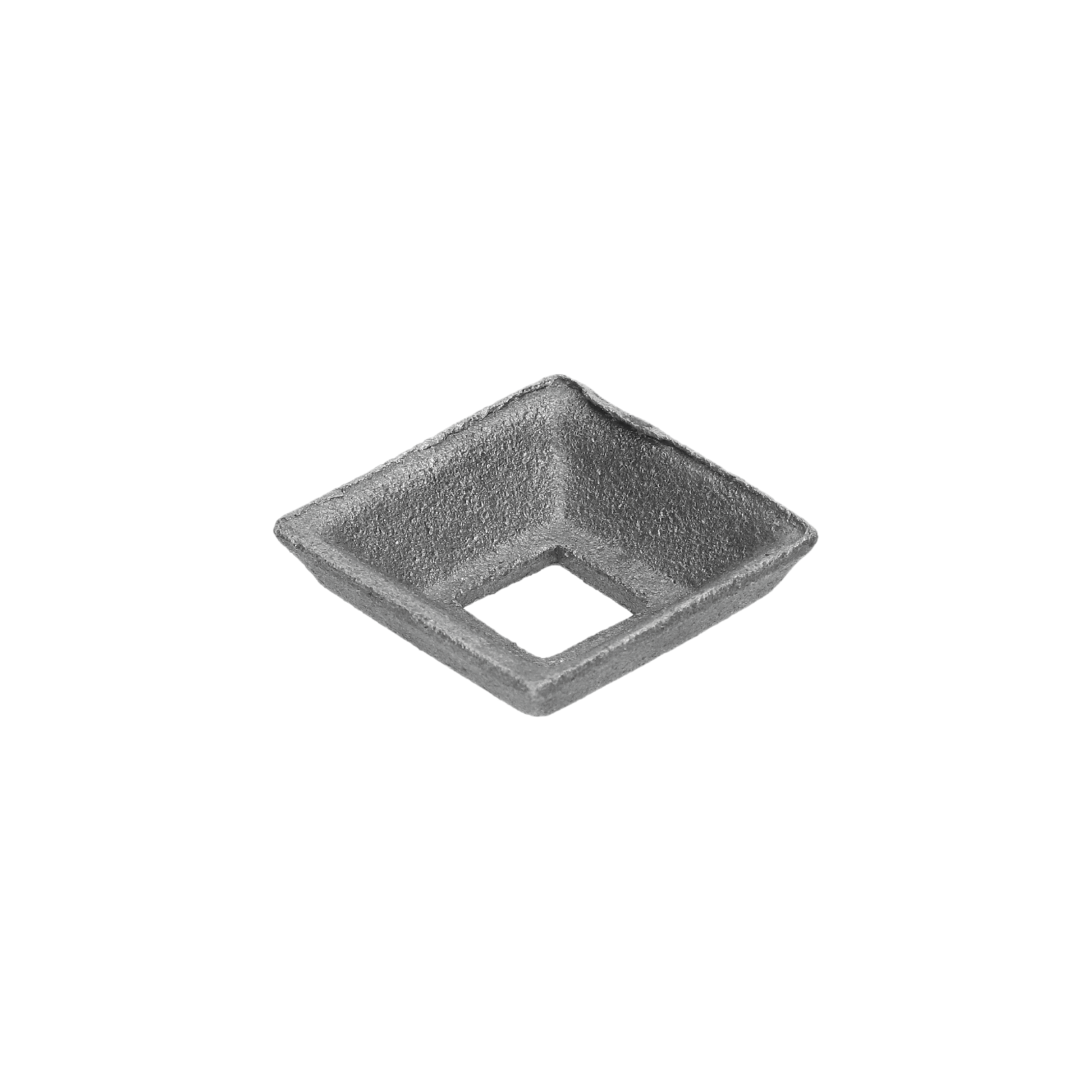 Krytka kovaná 42 x 42 x 15 mm s otvorom 15 x 15 mm, odliatok