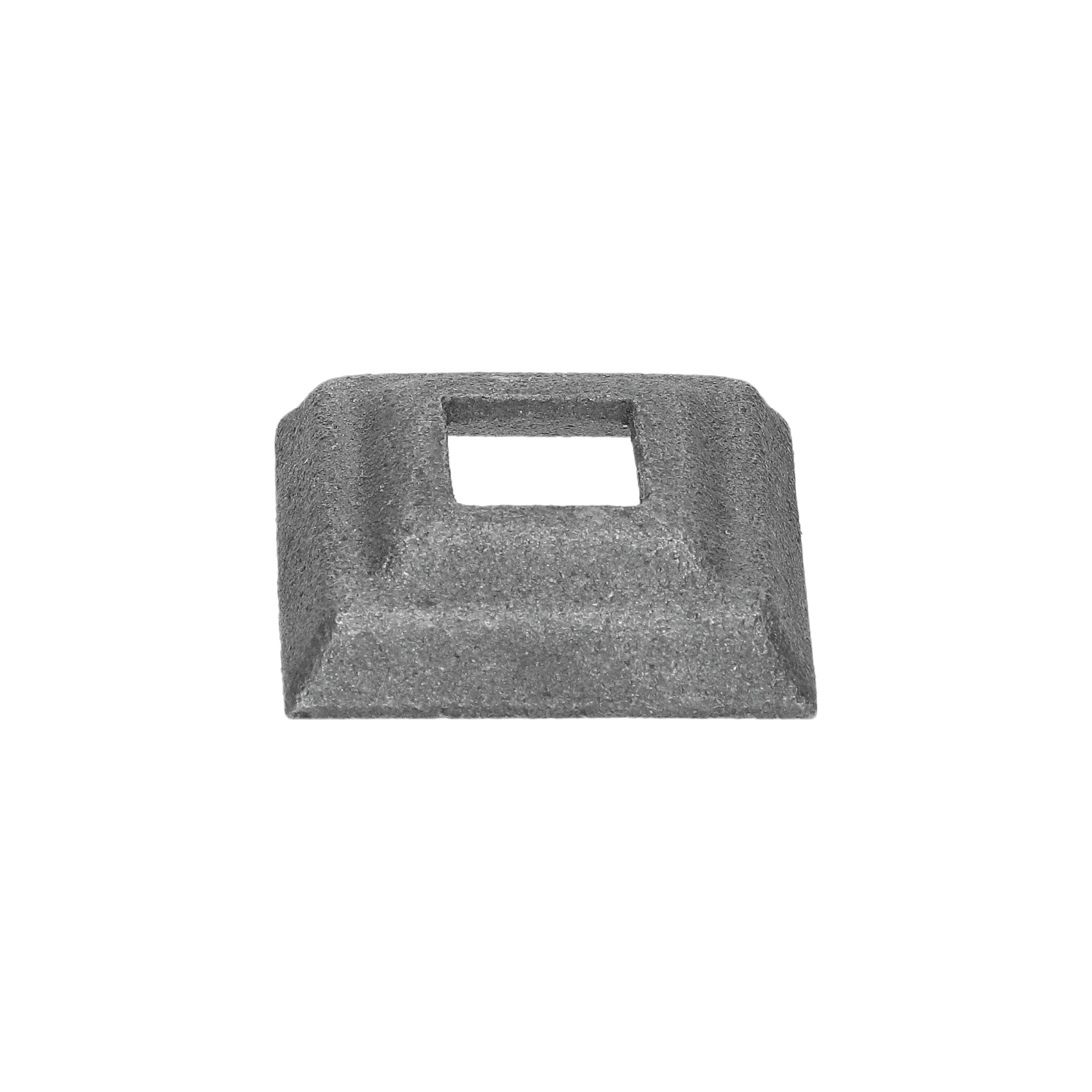 Krytka kovaná 42 x 42 x 15 mm s otvorom 15 x 15 mm, odliatok