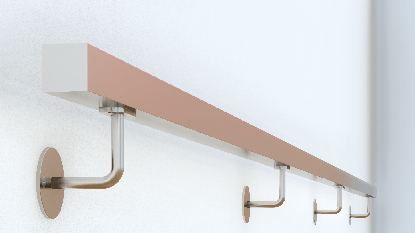 Madlo 40 x 40 x 3750 mm, brúsená nerez AISI 304