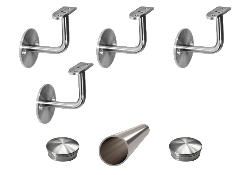 Madlo ø 42,4 x 3500 mm, brúsená nerez AISI 304