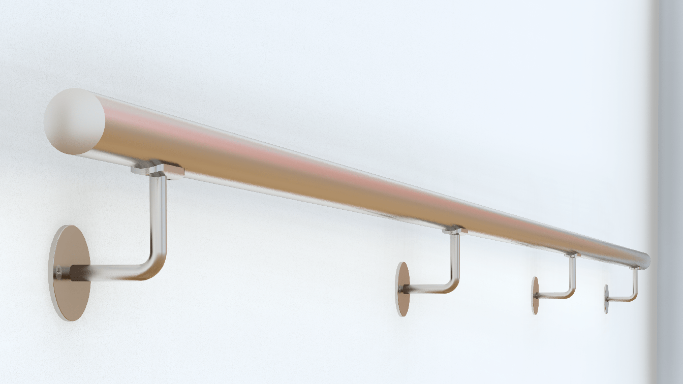 Madlo ø 42,4 x 3500 mm, brúsená nerez AISI 304