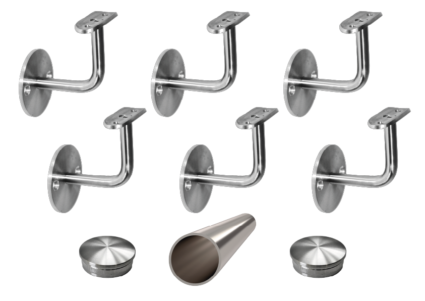 Madlo ø 42,4 x 5750 mm, brúsená nerez AISI 304