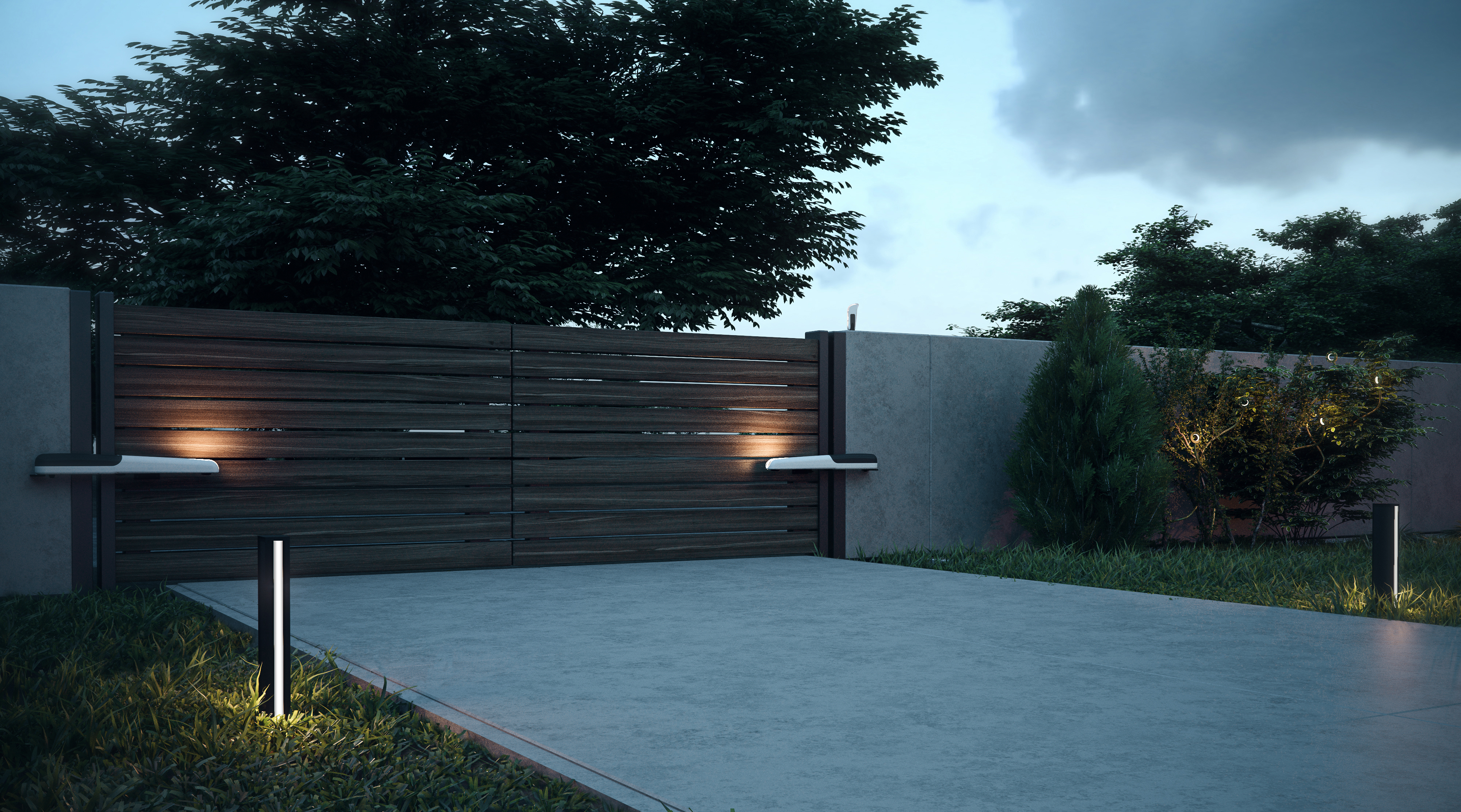 900KRAY2524ER RAYKIT pre dvojkrídlovú bránu do 2,5 m/krídlo