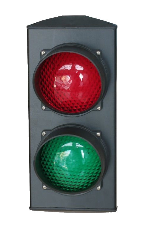 ASF semafor dvojkomorový, žiarovka E27 900Lm, hlinik, 230 V