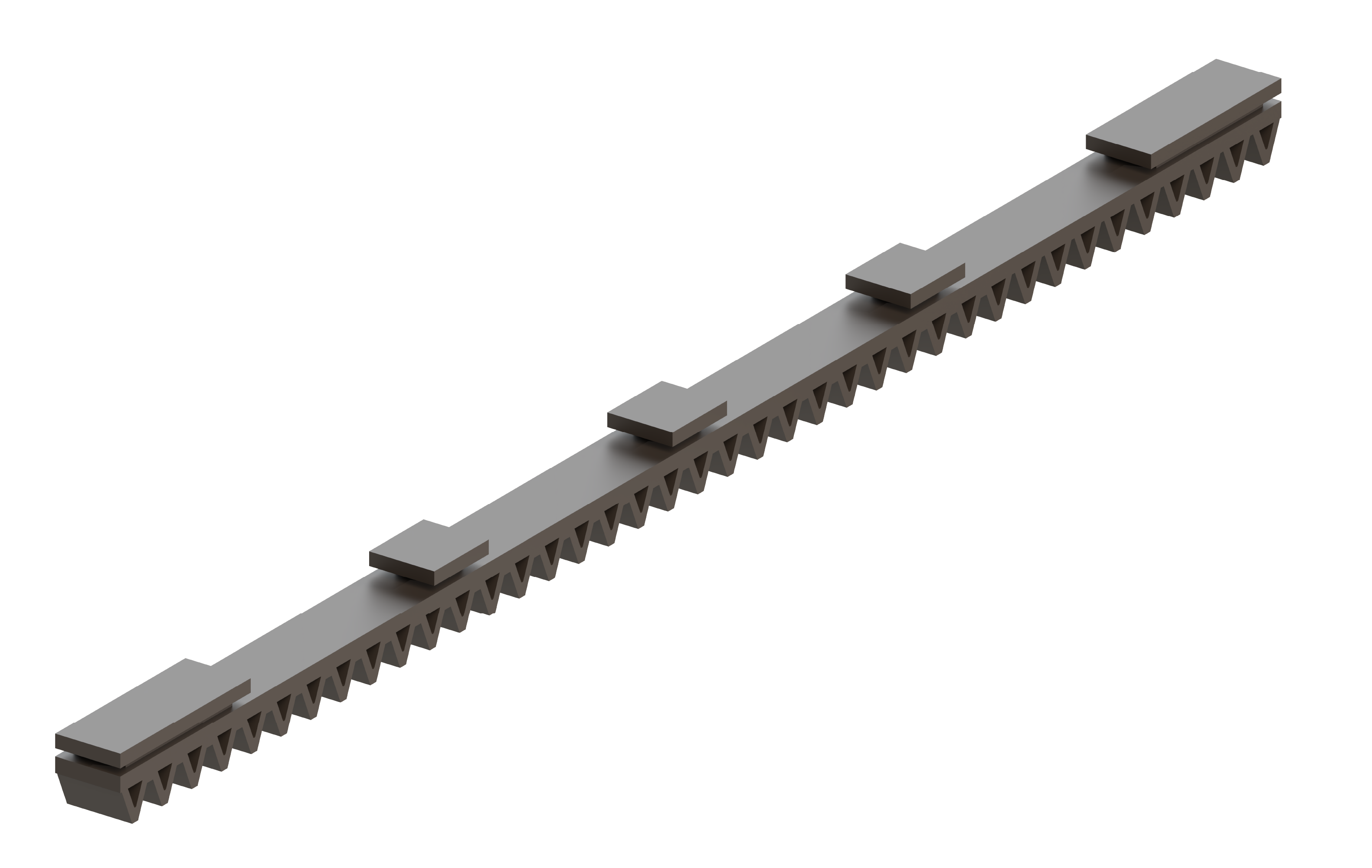 Hrebeň nylonový vystužený sklolaminátom, L = 500 mm
