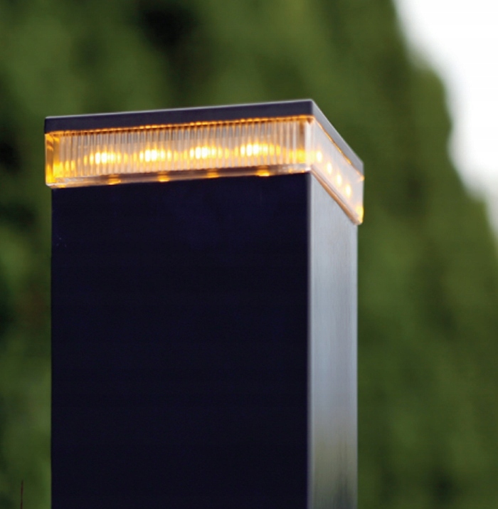 LED lampa, 12/24/230 V do stĺpika 100 x 100/120 x 120 mm