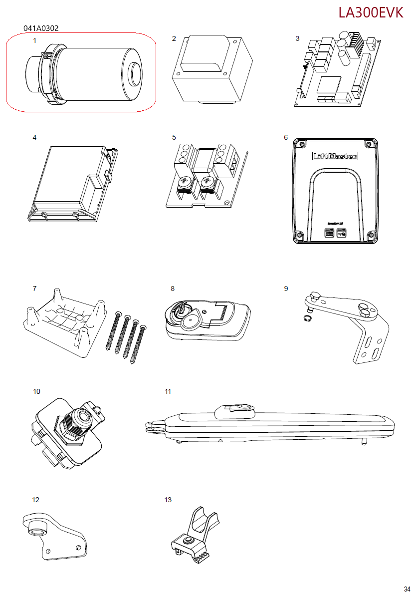 041A0302 motor 24 V so spojkou a skrutkovocou