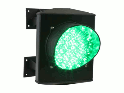 ASF semafor jednokomorový, LED, hliník, 230 V