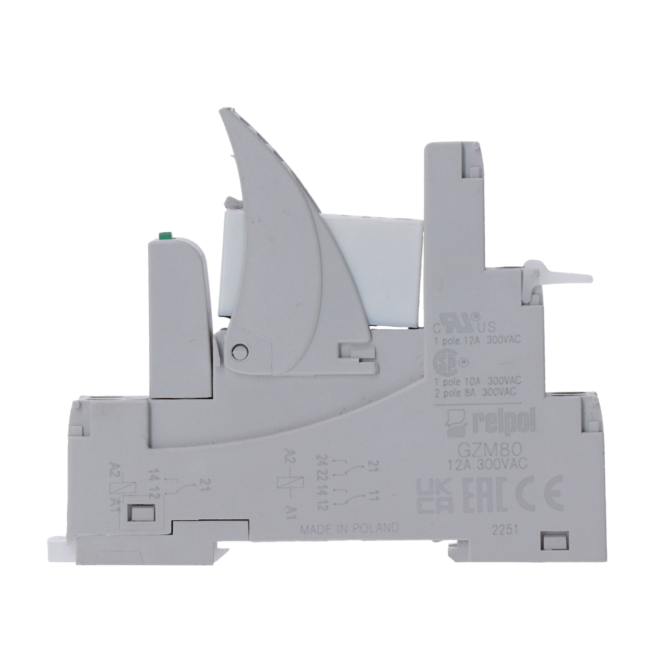 PI84-024DC relé, cievka 24 V, kontakty 250 V/8 A