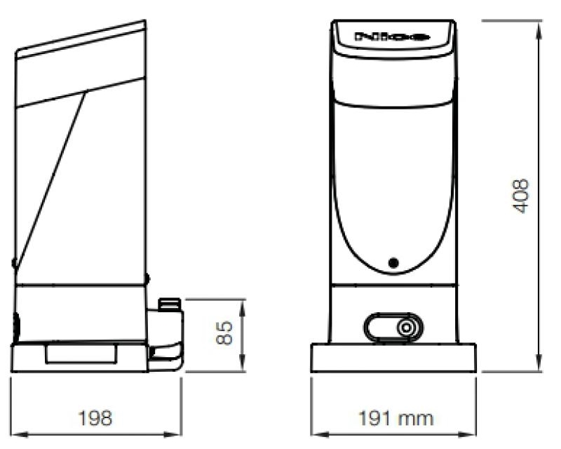 SLH400BDKCE sada pohonu SLIGHT pre posuvnú bránu do 400 kg