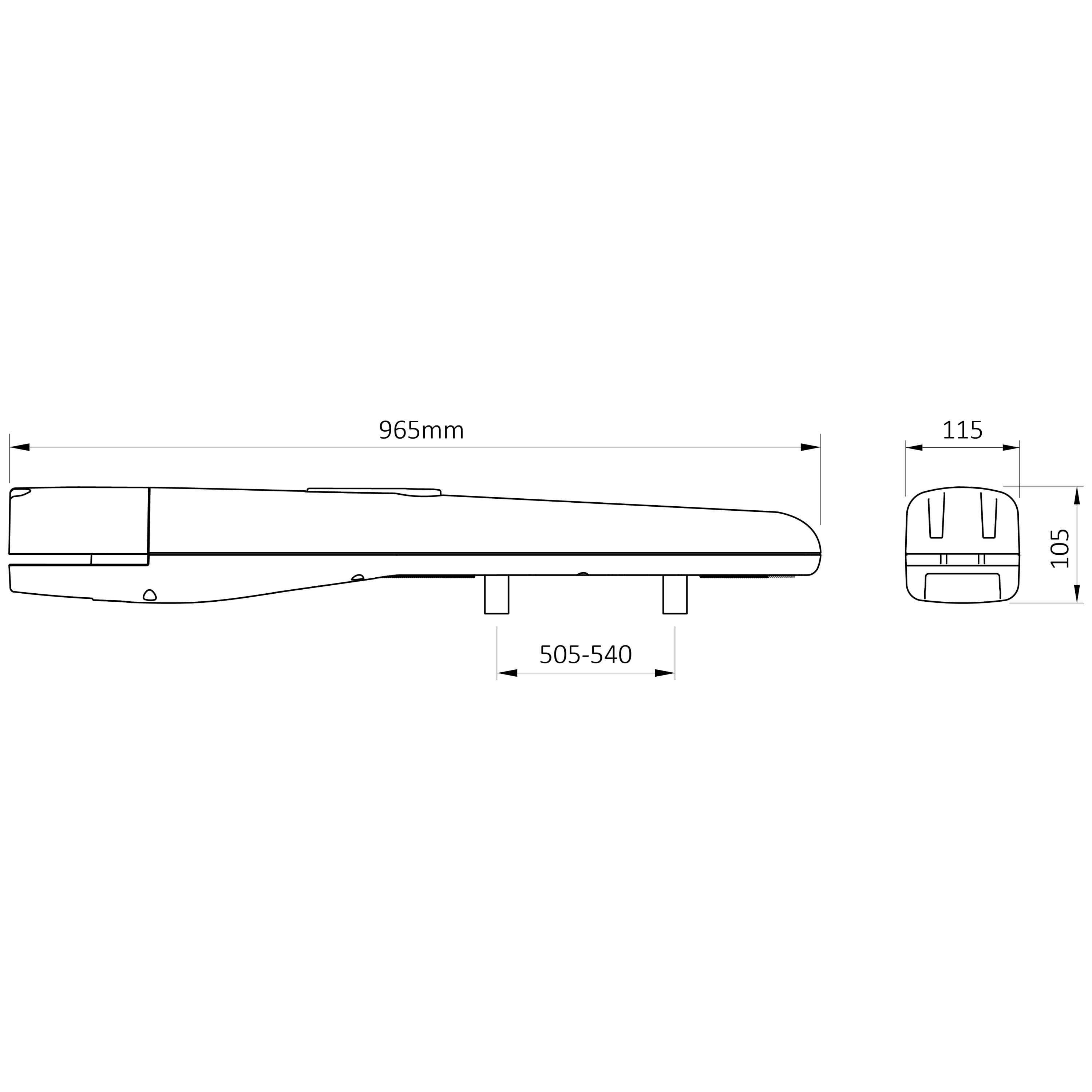 TOONA pohon pre krídlovú bránu do 5 m/krídlo